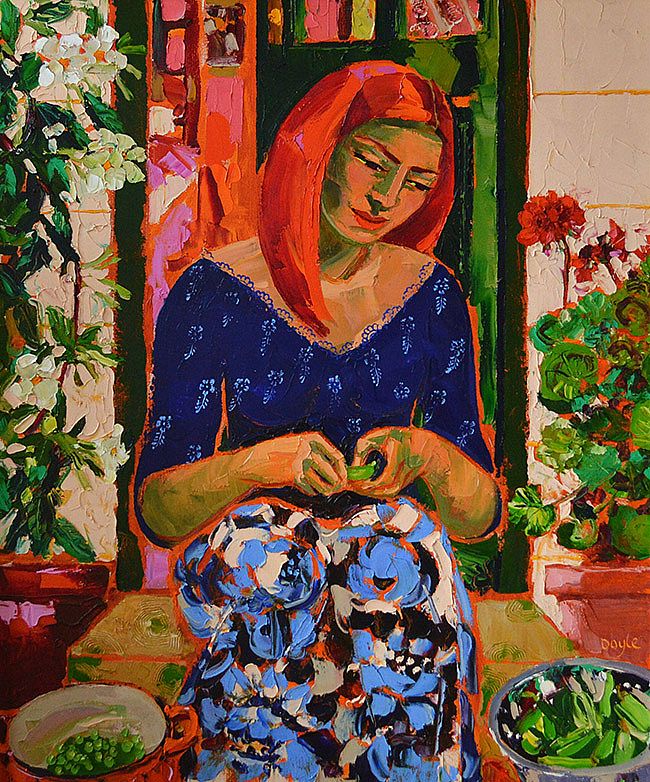 Lucy Doyle - Shelling peas